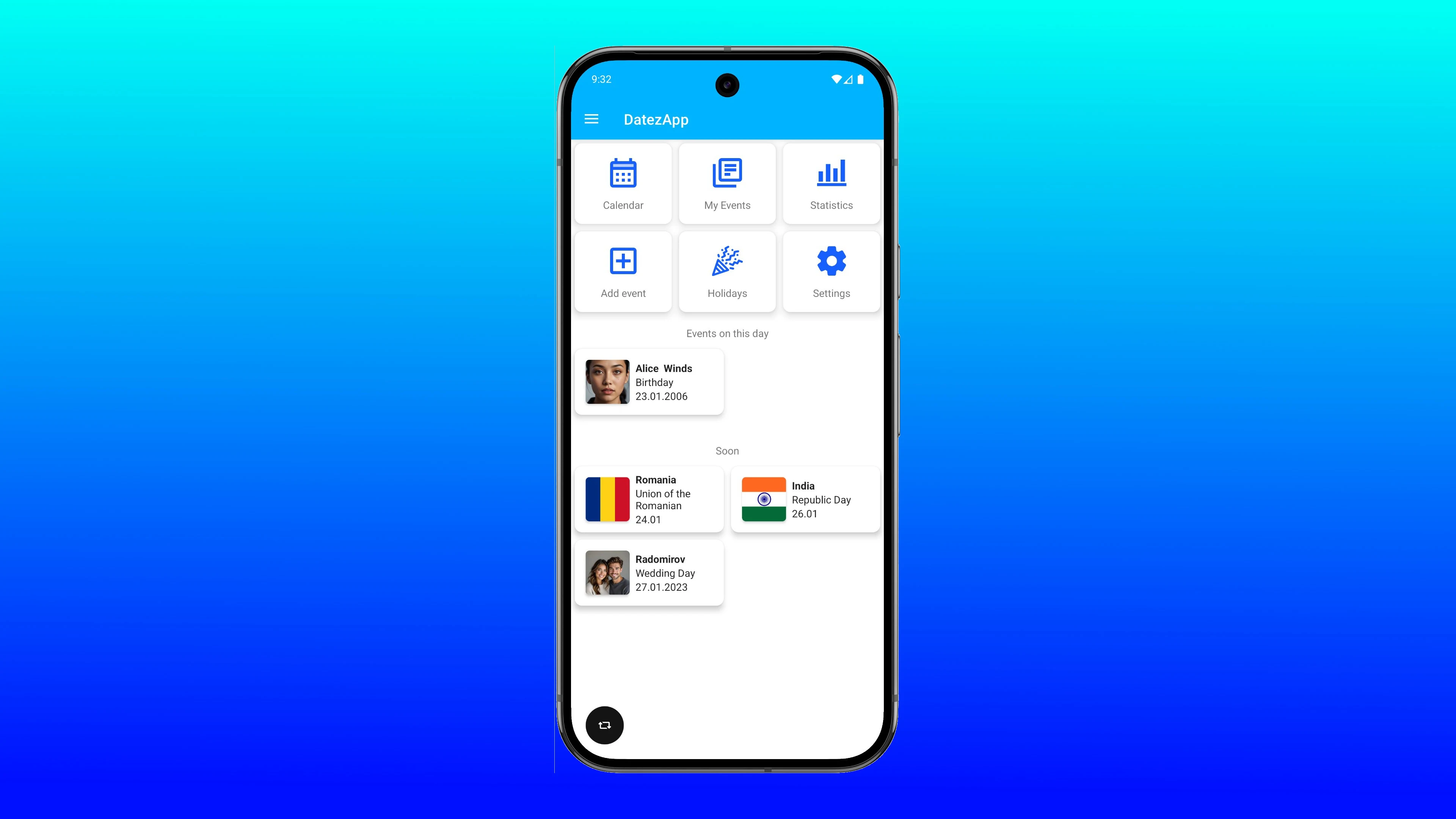 DatezApp screenshot